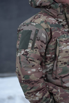 Чоловіча тактична куртка з підкладкою Omni-Heat мультикам з липучками під шеврони M - зображення 5