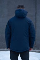 Куртка мужская зимняя ДСНС Thermo-Loft с липучками под шевроны темно-синий 2XL - изображение 2
