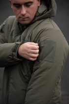 Чоловіча зимова Куртка Thermo-Loft із Липучками під шеврони олива S - зображення 4