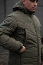 Чоловіча зимова Куртка Thermo-Loft із Липучками під шеврони олива S - зображення 5