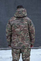 Чоловіча тактична куртка з підкладкою Omni-Heat мультикам з липучками під шеврони 3XL - зображення 6