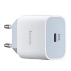 Сетевое зарядное устройство Hoco C76A Plus Speed source PD20W charger (EU) White