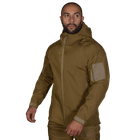 Куртка тактична демісезонна чоловіча для силових структур Stalker SoftShell Койот (7346), S - зображення 2