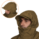 Куртка тактическая демисезонная мужская для силовых структур Stalker SoftShell Койот (7346), S - изображение 5