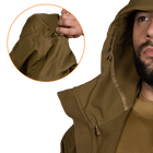 Куртка тактическая демисезонная мужская для силовых структур Stalker SoftShell Койот (7346), S - изображение 6