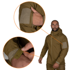 Куртка тактична демісезонна чоловіча для силових структур Stalker SoftShell Койот (7346), XL - зображення 4
