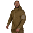 Куртка тактическая демисезонная мужская для силовых структур Stalker SoftShell Койот (7346), L - изображение 2