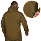 Куртка тактическая демисезонная мужская для силовых структур Stalker SoftShell Койот (7346), L - изображение 3