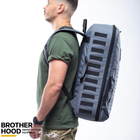 Рюкзак для дронов защитный тактический универсальный для силовых структур Brotherhood Серый L 30л (OR.M_4900) - изображение 4