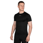 Футболка тактична чоловіча універсальна для силових структур 2.0 Чорна (Ukraine Білий) (7205), XXXL - зображення 2