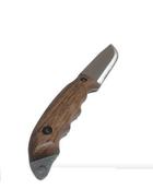 Мисливський ніж HK5 CSH, вуглецева сталь, ручка горіх, чохол шкіра, лезо 130мм BPS KNIVES - зображення 3