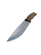 Охотничий нож HK6 SSH Бушкрафт, нержавеющая сталь, ручка орех, чехол кожа, лезвие 127мм BPS KNIVES - изображение 2