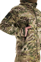 Військова водонепроникна дихаюча тепла тактична фліска-куртка Softshell M(46-48) Мультикам - зображення 5