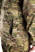 Военная водонепроницаемая дышащая теплая тактическая флиска-куртка Softshell L(48-50) Мультикам - изображение 3