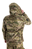 Військова водонепроникна дихаюча тепла тактична фліска-куртка Softshell L(48-50) Мультикам - зображення 4