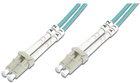 Optyczny kabel patch Digitus LC/UPC-LC/UPC, 50/125, OM3 (Multimode), Duplex10 m (DK-2533-10/3) - obraz 1