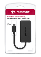 USB-хаб Transcend 4-Port USB 3.1 Type-C Black (TS-HUB2C) - зображення 4