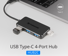 USB-хаб Transcend 4-Port USB 3.1 Type-C Black (TS-HUB2C) - зображення 8