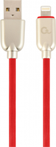 Kabel Cablexpert USB - Apple Lightning 1 m Czerwony (CC-USB2R-AMLM-1M-R) - obraz 1