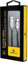 Kabel Cablexpert USB - USB Type-C 2 m Czarny (CC-USB2R-AMCM-2M) - obraz 2