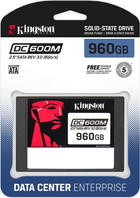 Dysk SSD Kingston Enterprise DC600M 960GB 2.5" SATAIII 3D TLC (SEDC600M/960G) - obraz 3