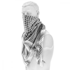 Арафатка шарф-шемаг тактична Mil-Tec Бавовна One Size 110x110см Чорно-Біла HALSTUCH 'SHEMAGH' 110X110CM (12613000) - изображение 3