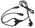 Kabel zasilający Cablexpert PC-186-ML6 CEE7/17-C13 x 2 VDE w krztałcie litery Y 2 m - obraz 1