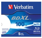 Dysk optyczny Verbatim BD-R XL 100 GB 4x Jewel 5 szt (23942437895) - obraz 1