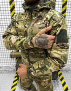 Військова Демісезонна Водонепроникна Дихаюча Тепла Тактична Фліска-Куртка Softshell 3XL Мультикам - зображення 4