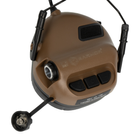 Активная гарнитура Earmor M32H Mod 3 с адаптером на рельсы шлема 2000000142845 - изображение 4