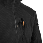 Флісова куртка Helikon-Tex Alpha Hoodie Grid Fleece чорний XXL 2000000153186 - зображення 7