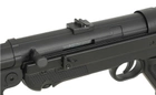 Пістолет-пулемет MP007 (MP 40) FULL METAL — BLACK [AIRSOFT GUN MANUFACTURER] (для страйкболу) - зображення 7