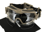 Защитные очки-маска тип Gogle mod.2 С вентилятором - Dark Earth [FMA] - изображение 3
