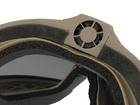Захисні окуляри-маска тип Gogle mod.2 З вентилятором - Dark Earth [FMA] - зображення 5