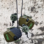 Водонепроникні тактично-військові навушники з активним шумопоглинанням навушники-шумодави для стрільби Impact Sport Олива - зображення 7