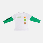 Підліткова футболка з довгими рукавами для хлопчика OVS 1834284 140 см White (8056781762493) - зображення 1
