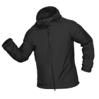 Куртка тактическая демисезонная мужская для силовых структур Stalker SoftShell Черная (7226), M (OPT-34521) - изображение 1