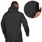 Куртка тактическая демисезонная мужская для силовых структур Stalker SoftShell Черная (7226), M (OPT-34521) - изображение 3