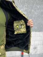 Тактичний зимовий теплий військовий комплект Logos ( Куртка + Штани ), Камуфляж: Піксель ЗСУ, Розмір: XL - зображення 5