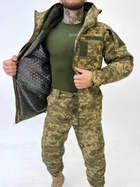 Тактический зимний теплый военный комплект OH/13 ( Куртка + Штаны ), Камуфляж: Пиксель ВСУ, Размер: XL - изображение 3