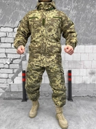 Тактический зимний теплый военный комплект Avanger ( Куртка + Штаны ), Камуфляж: Пиксель ВСУ, Размер: S - изображение 1