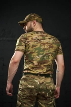Тактична футболка мультикам з липучками на плечах та кишенею на блискавці 3XL - зображення 4