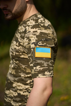 Тактична футболка піксель з липучками та кишенею на плечі 3XL - зображення 6