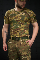 Тактична футболка з липучками на грудях та плечах M - зображення 1