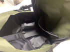 Рюкзак сумка 38 л оливковый - изображение 7