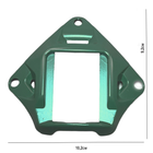Композитна NVG платформа алюмінієва, шрауд, зірка на тактичний шолом (Зелений) - зображення 2