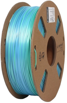 Filament do wkładu Gembird PLA Silk 1.75 mm Niebieski/Żielony (3DP-PLA-SK-01-BG) - obraz 1
