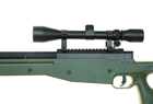 Гвинтівка снайперська Warrior I (з оптикою та сошками) — olive [WELL] (для страйкбола) - зображення 3