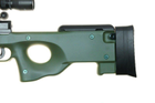 Гвинтівка снайперська Warrior I (з оптикою та сошками) — olive [WELL] (для страйкбола) - зображення 8
