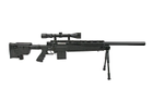 Гвинтівка снайперська MB4406D — з оптикою та сошками [WELL] (для страйкбола) - зображення 4